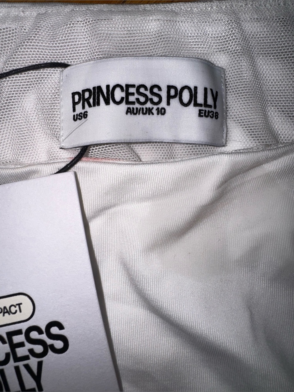 Princess Polly Eklund Mini Dress White Dress size 6 - Picture 3 of 5